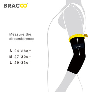 NEW ! ! <br/>BRACOO EE91 Elbow Fulcrum Sleeve Breathable & 4-way stretch