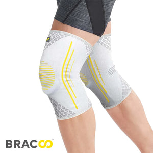 NEW ! ! <br/>BRACOO KS91 Knee Fulcrum Sleeve Breathable with Ergonomic Cushion Pad (pair)