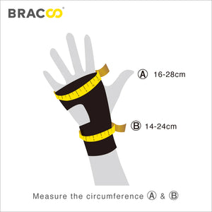 BRACOO WP30 Wrist Fulcrum Wrap Ergonomic Cushion Splint